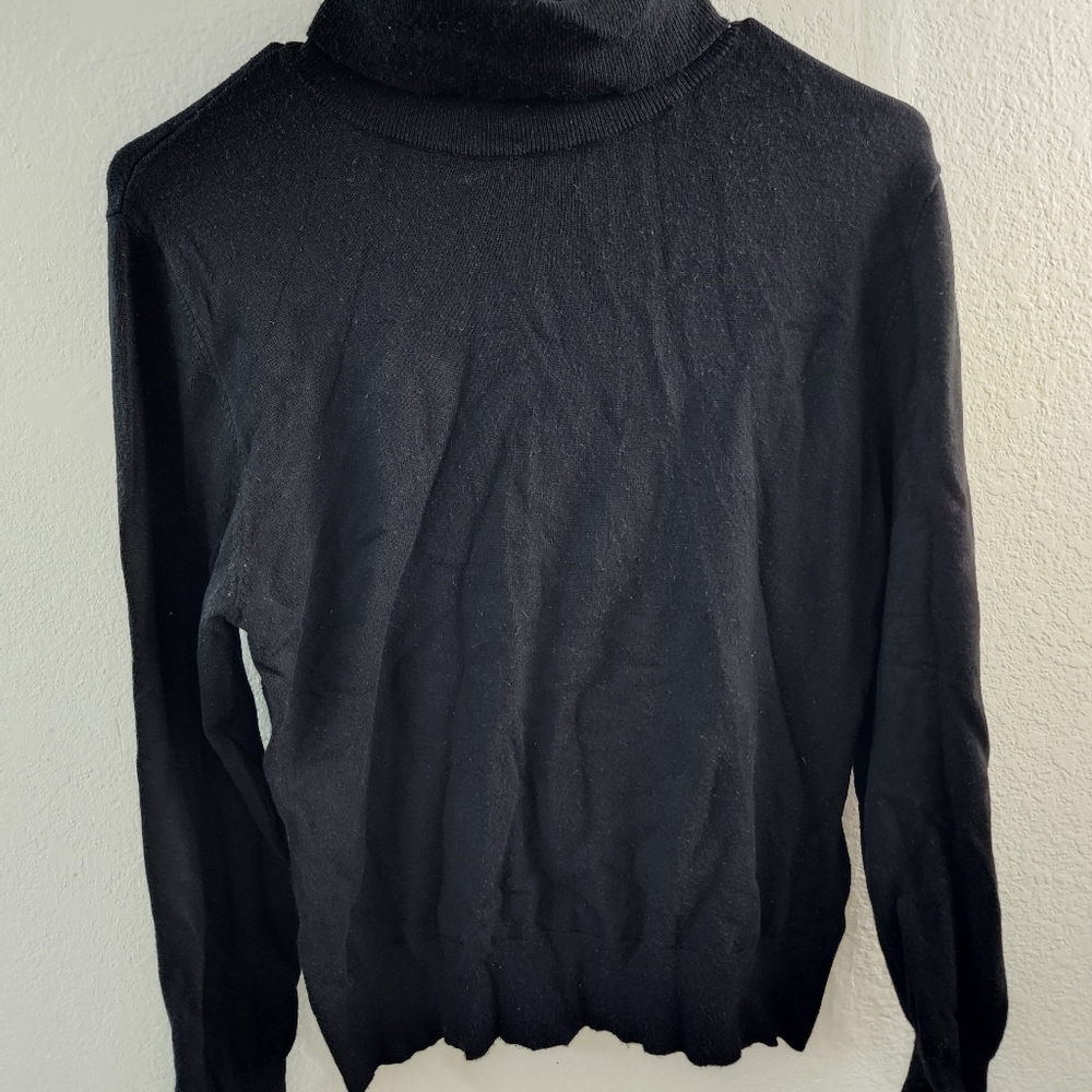 Black Turtleneck Sweater